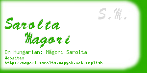 sarolta magori business card