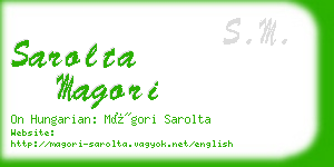 sarolta magori business card